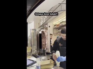 in london, they began to make the world's first shawarma from ... octopus