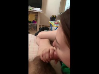 cute girl sucks a dick sweetly