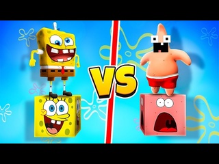 [vladus - minecraft] epic battle sponge bob vs patrick in minecraft minecraft